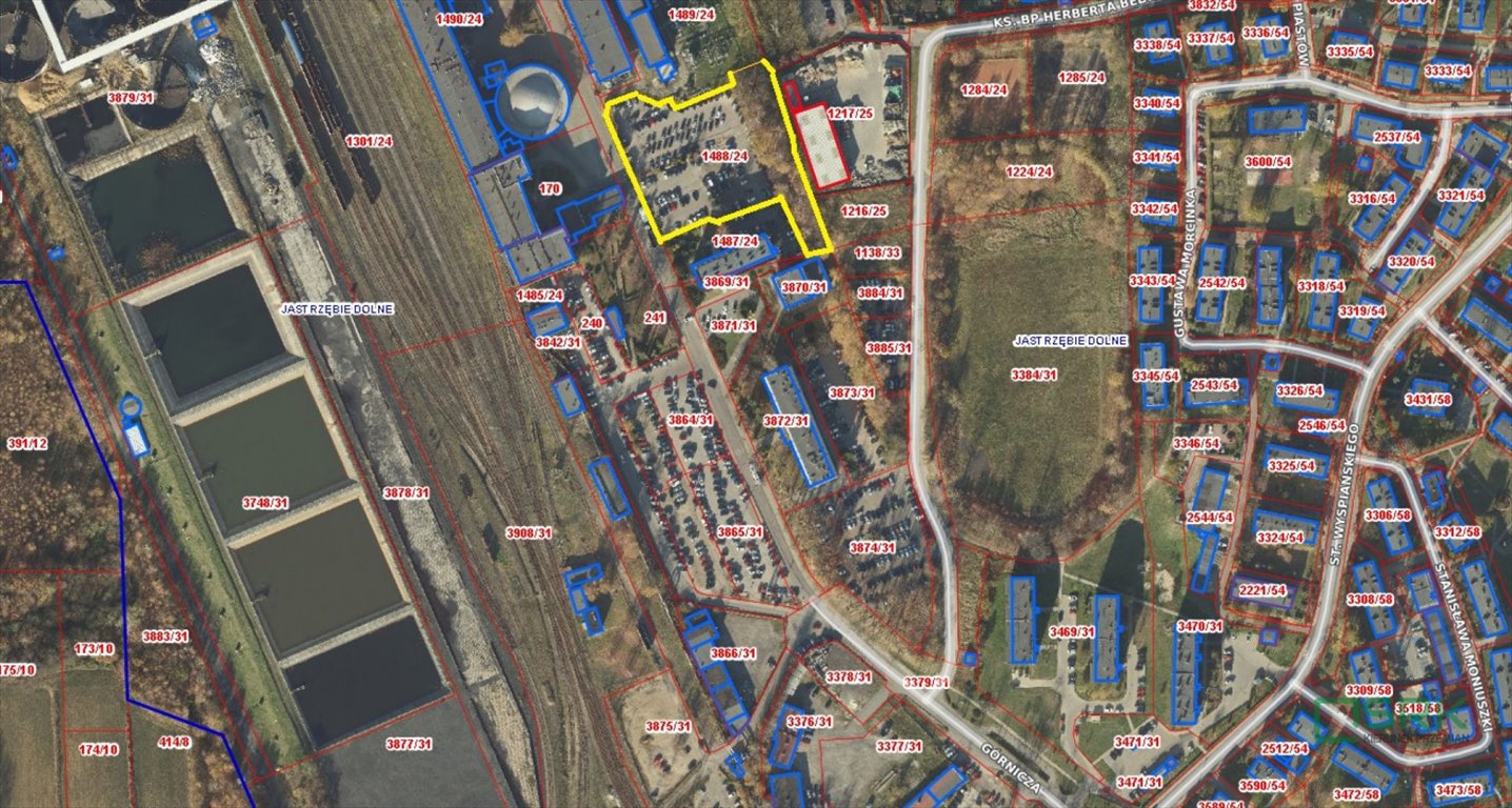 Działka 6322 m² z parkingiem i infrastrukturą - polecam! Jastrzębie-Zdrój, Os. Pionierów, Górnicza  6 322m2 Foto 1