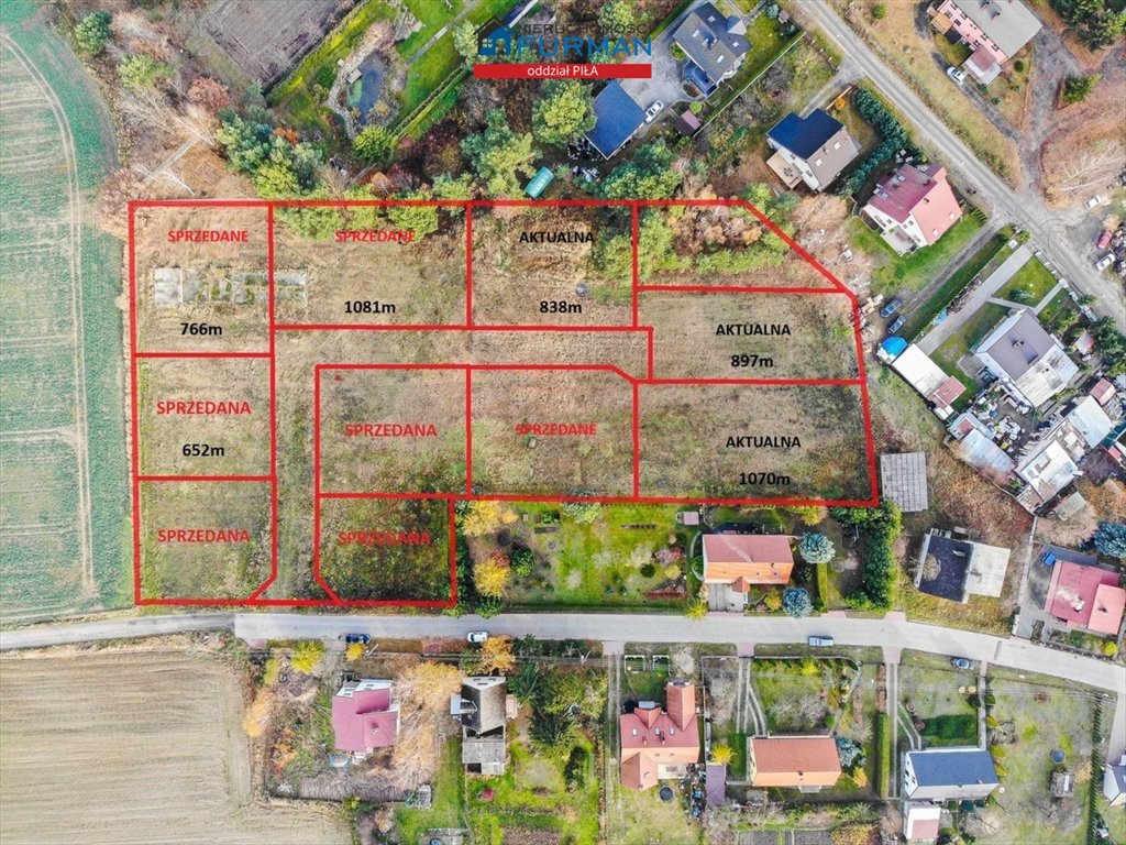 Działki budowlane w Starej Łubiance, 900 m2, świetna lokalizacja Stara Łubianka  838m2 Foto 1