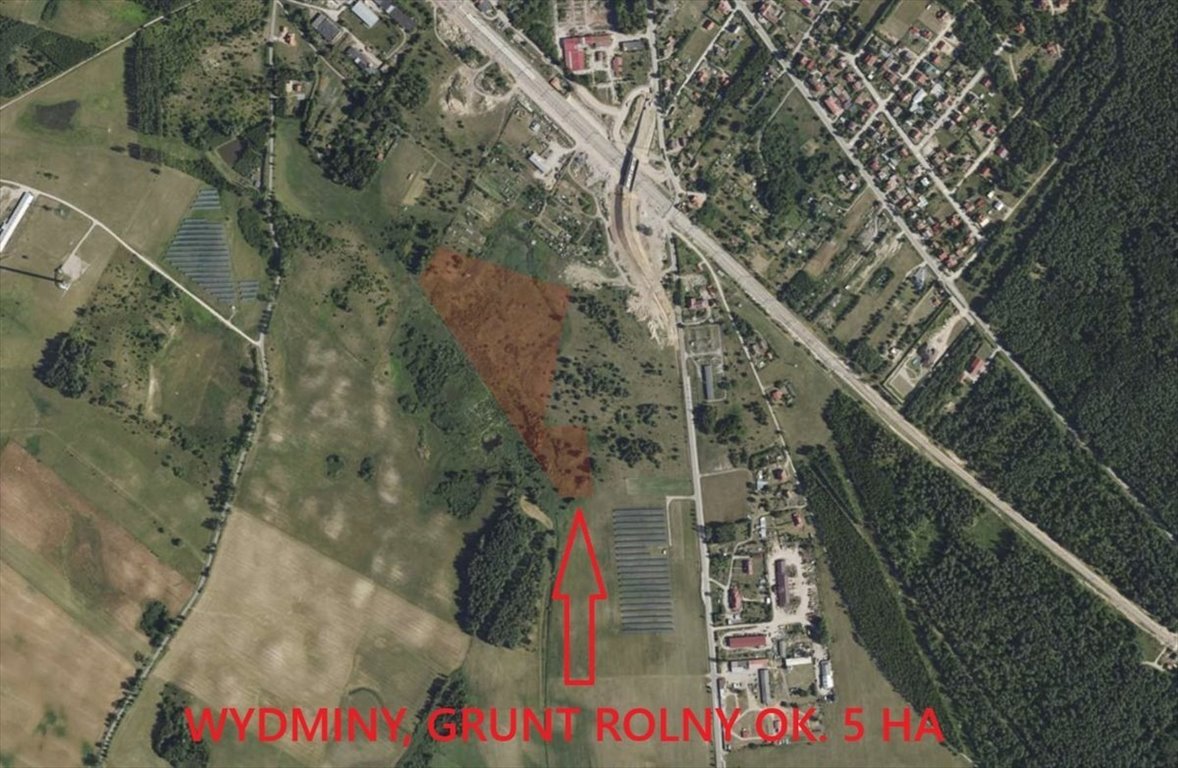 Działka rolna 49 007 m² z rozlewiskami i dojazdem asfaltowym Wydminy, Wydminy  49 007m2 Foto 1