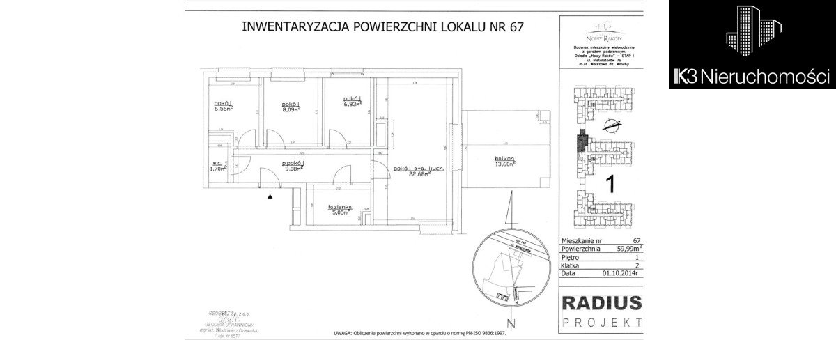 Mieszkanie czteropokojowe  na sprzedaż Warszawa, Włochy, Rakowska  60m2 Foto 12