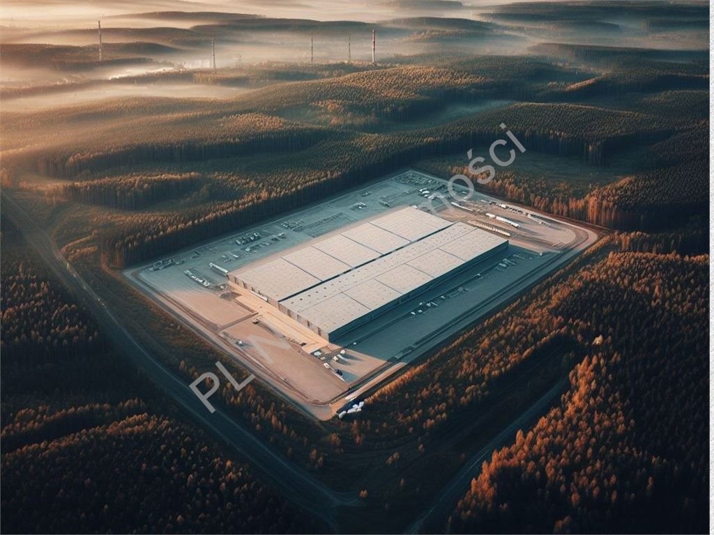 Działka usługowa 1408 m² z halą, prąd, woda, polecam Krze Duże  1 408m2 Foto 1