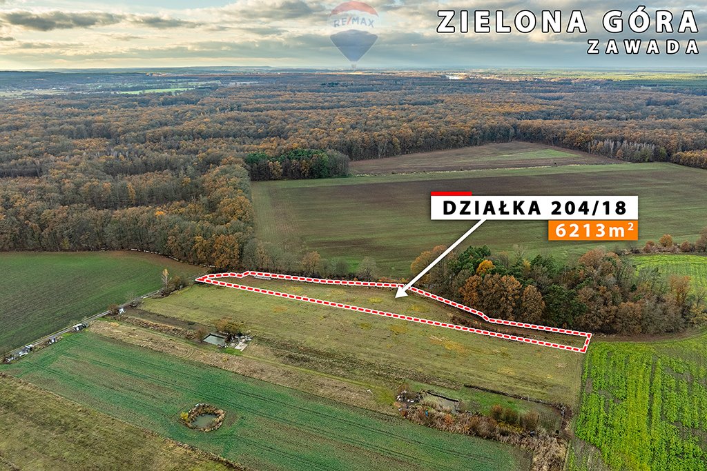 Działka rolna na sprzedaż Zielona Góra, Zawada  6 213m2 Foto 15