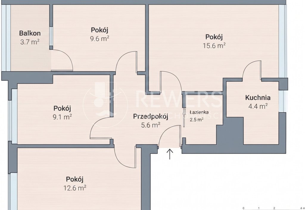 Przestronne 4-pokojowe mieszkanie do remontu z balkonem i piwnicą Lublin, Krzemieniecka  59m2 Foto 1