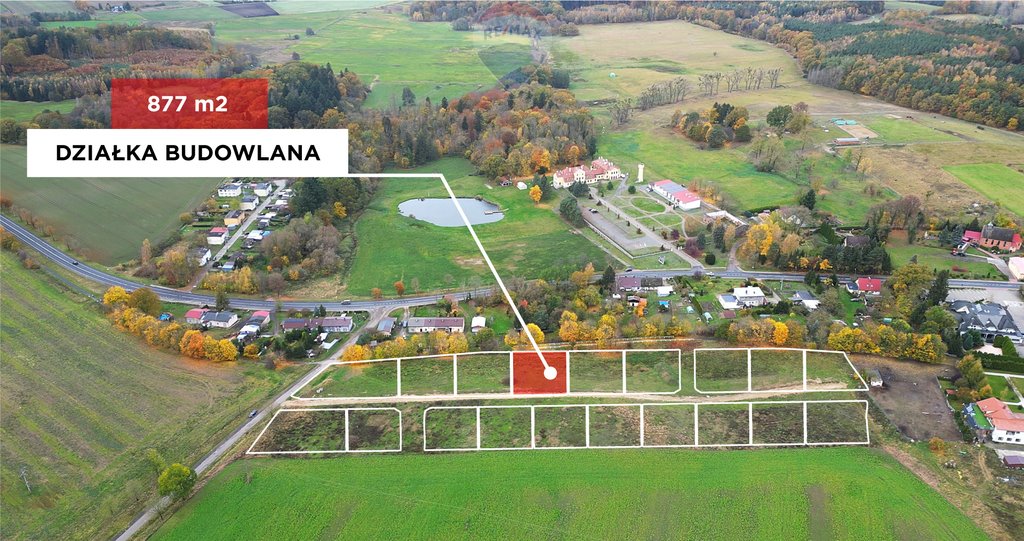 Działka budowlana na sprzedaż Rymań, Koszalińska  877m2 Foto 1