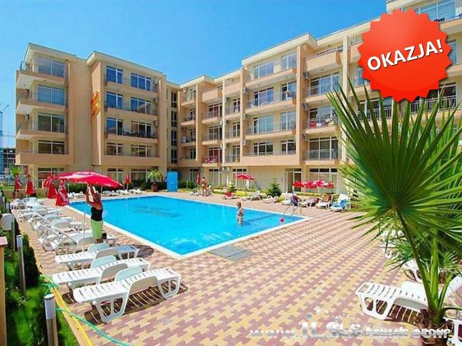 Umeblowany apartament z widokiem na basen, 400 m od plaży Bułgaria, Słoneczny Brzeg, KAMELIA GARDEN I  47m2 Foto 1