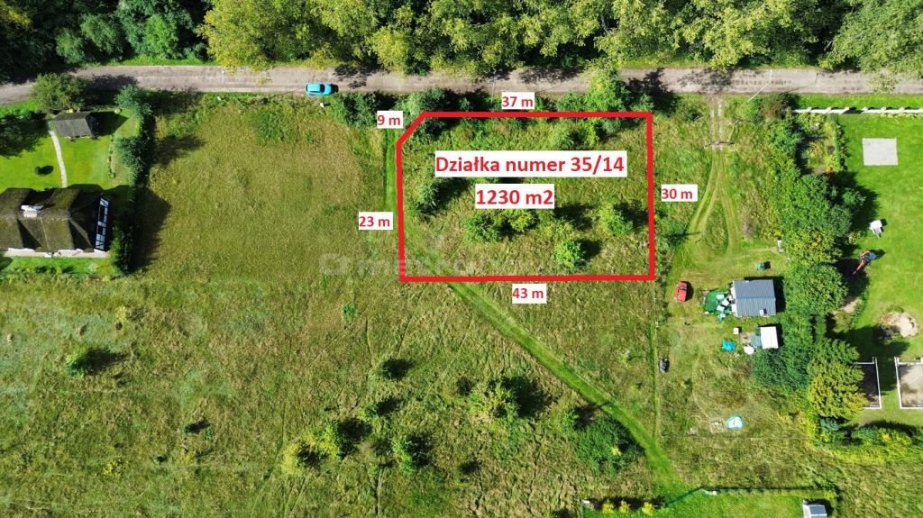 Działka 1230 m² w Modła (blisko jeziora i morza) Modła  1 230m2 Foto 1