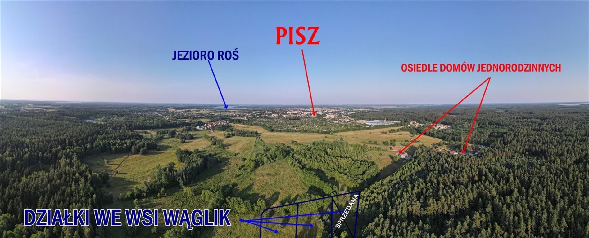 Na sprzedaż działka 2020 m² z Warunkami Zabudowy w Wągliku Wąglik  2 120m2 Foto 1