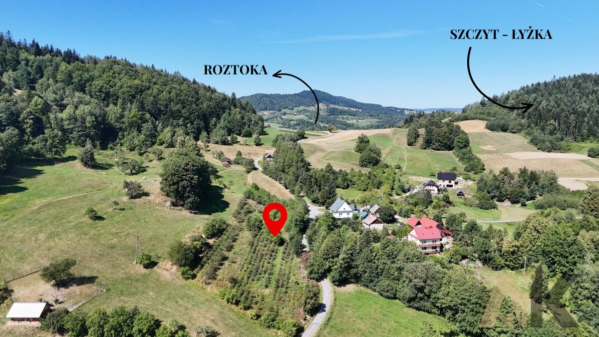Polecam działkę 56 arów w Łukowicy z widokiem i dostępem asfaltowym Łukowica  5 600m2 Foto 1