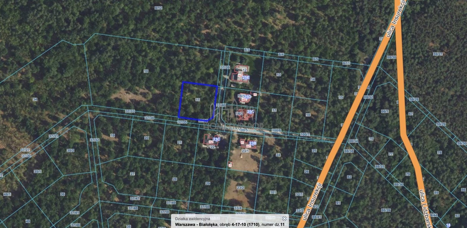 Działka leśna na sprzedaż Warszawa, Białołęka, Białołęka Dworska, Insurekcji  1 780m2 Foto 1