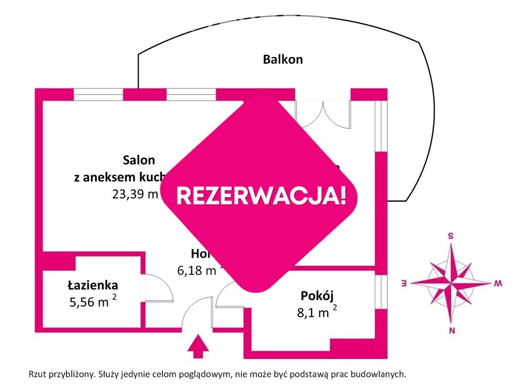 Mieszkanie trzypokojowe na sprzedaż Olsztyn, Franciszka Barcza  60m2 Foto 15