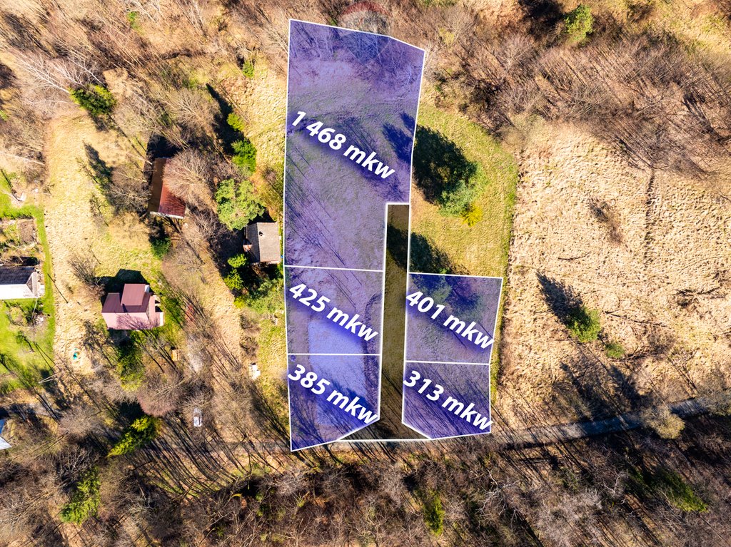 Działki budowlane w Stróży z pozwoleniem i pięknymi widokami Stróża, Tyrpułowo  313m2 Foto 1