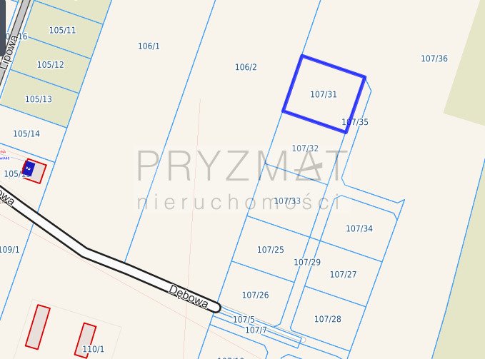 Działka 1160 m² w Osinach - możliwość zabudowy polecam Osiny, Dębowa  1 160m2 Foto 1