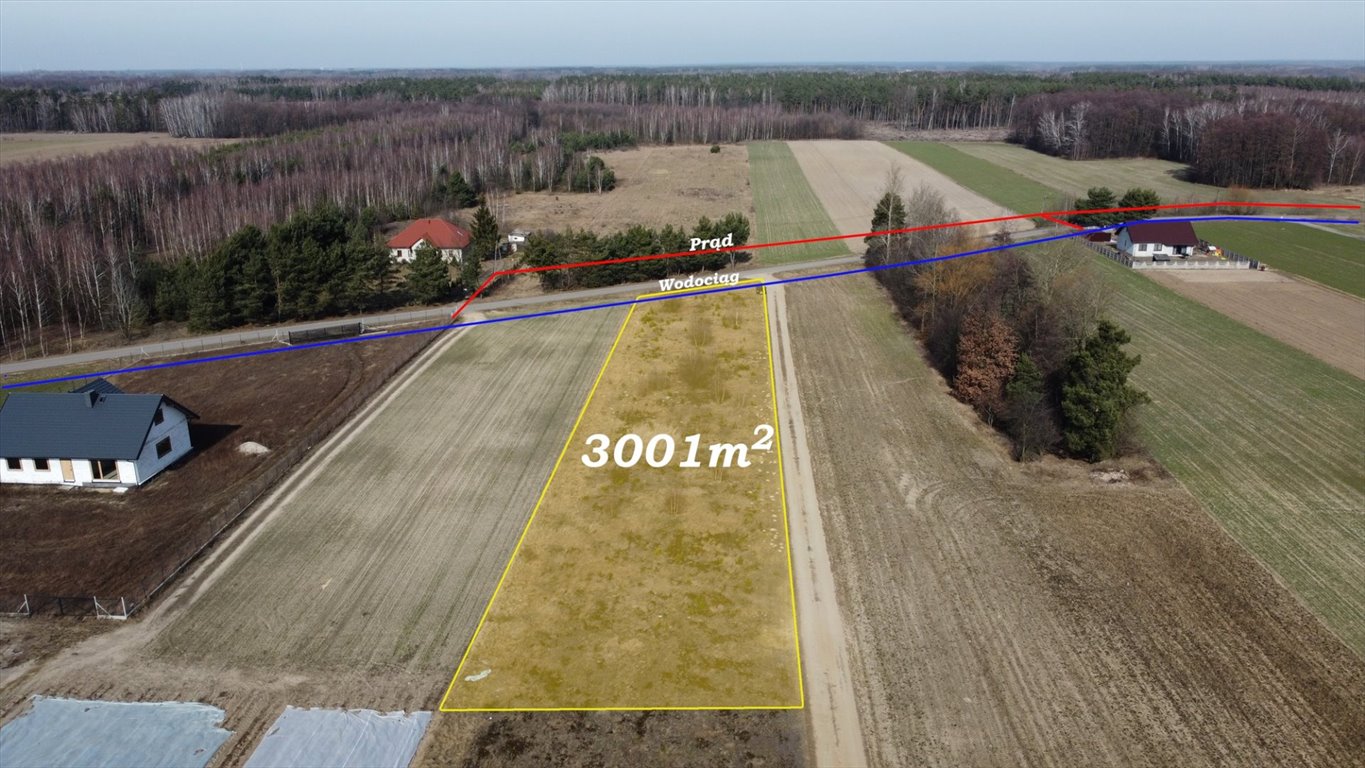 Działka budowlana 3001 m² z warunkami zabudowy w spokojnej okolicy Stare Wrońska  3 001m2 Foto 1