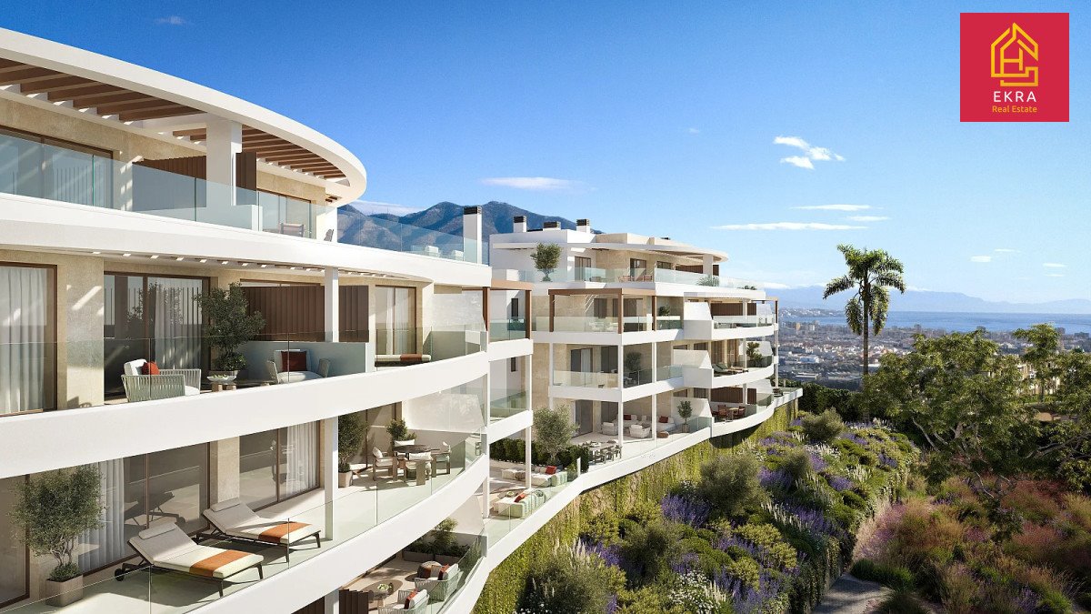 Penthouse z panoramicznym widokiem na morze w Mijas polecam Hiszpania, Mijas, Via Sector 7  103m2 Foto 1