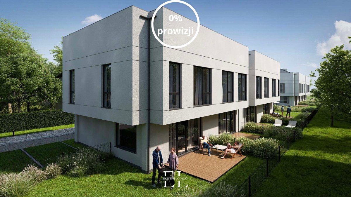 Segment bliźniaków z dużym poddaszem i ogródkiem, 85 m² Warszawa, Wawer, Zabielska  86m2 Foto 1