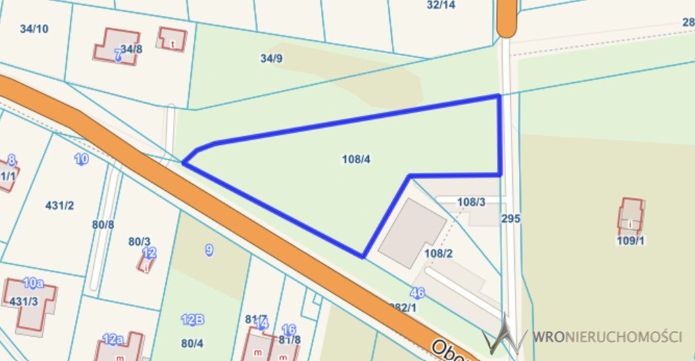 Działka inwestycyjna 3498 m² z dobrym dojazdem i planem Wilczyn  3 498m2 Foto 1
