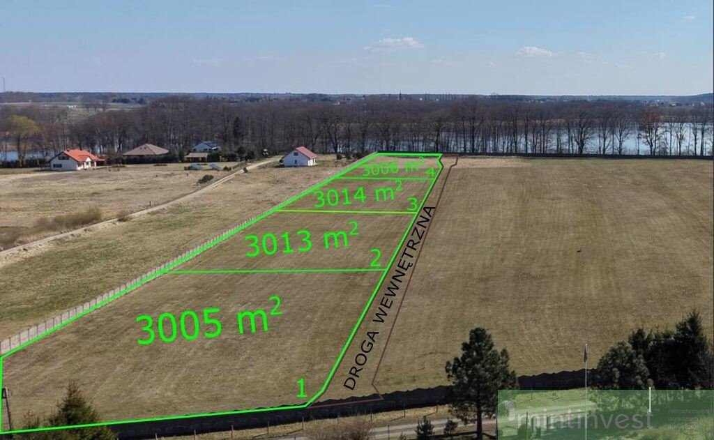 Na sprzedaż działka 3005 m² pod zabudowę blisko jeziora Zabierzewo  3 005m2 Foto 1