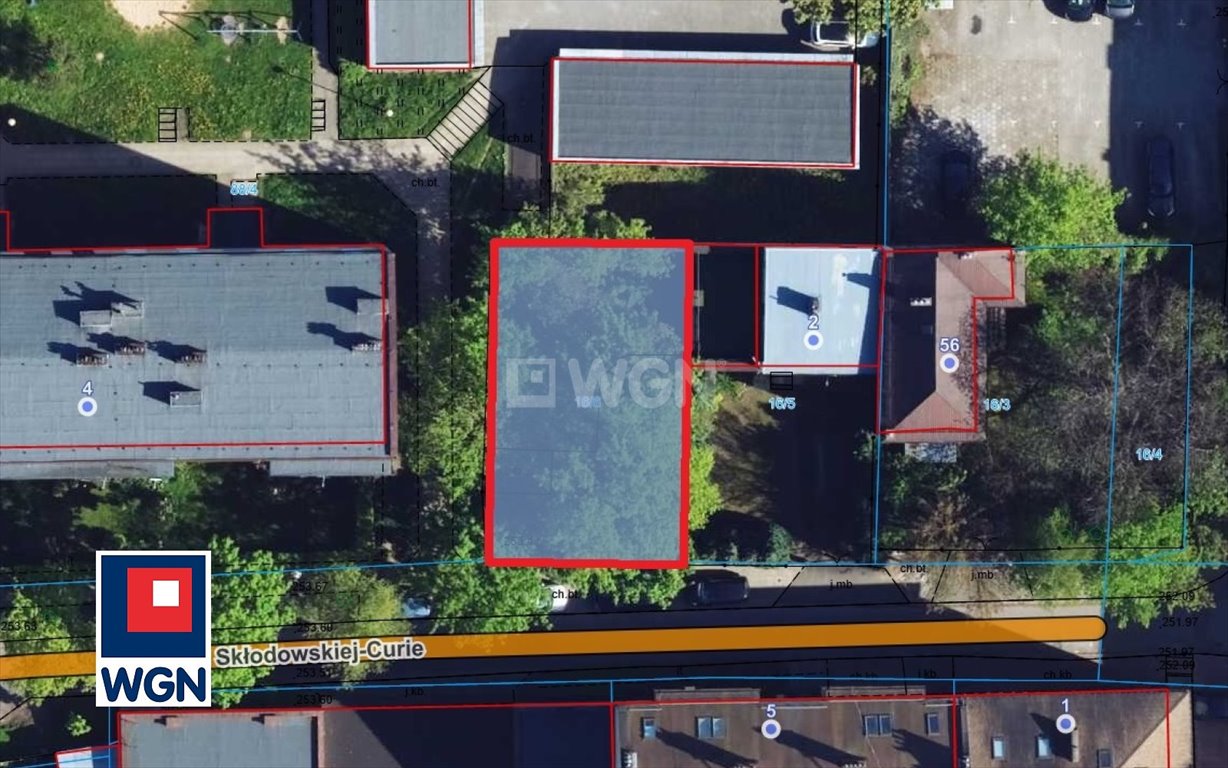 Działka w centrum Częstochowy, 231 m2, media, blisko Jasnej Góry Częstochowa, Trzech Wieszczów, Skłodowskiej-Curie  231m2 Foto 1