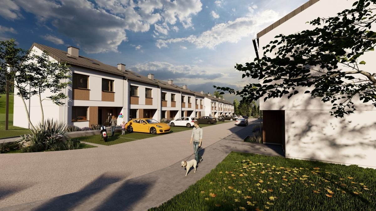 Funkcjonalny dom szeregowy z garażem i widokiem na Rzeszów Rzeszów, Matysówka, św. Walentego  111m2 Foto 1