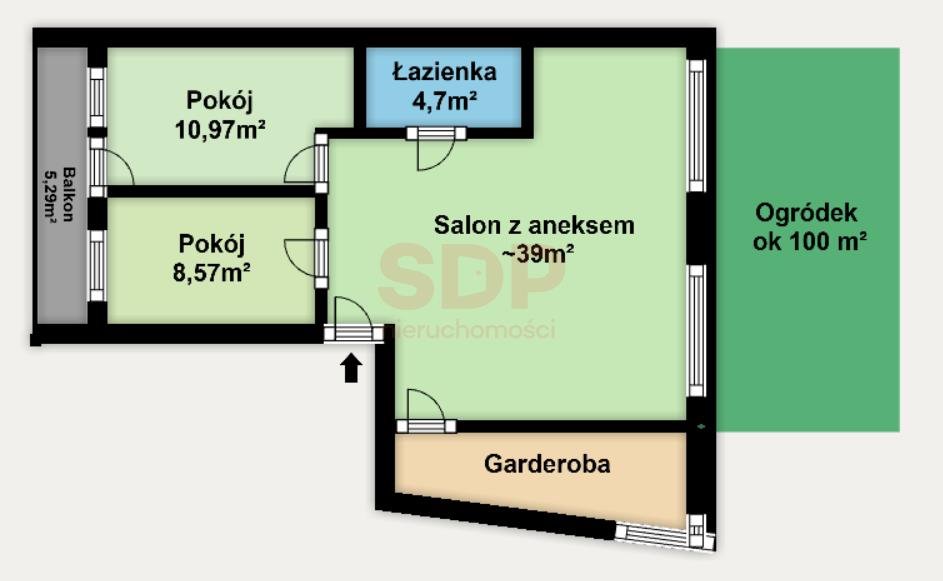 Mieszkanie trzypokojowe na sprzedaż Wrocław, Krzyki, Ołtaszyn, Kryształowa  66m2 Foto 11