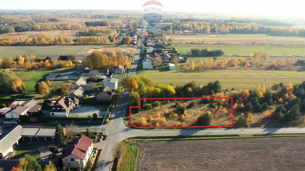 Działka 1631 m² pod dom i działalność z mediami Bór Zapilski  1 631m2 Foto 1