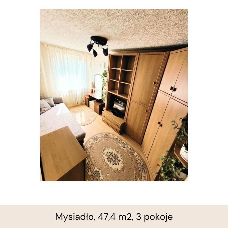 Mieszkanie trzypokojowe na sprzedaż Mysiadło  47m2 Foto 3