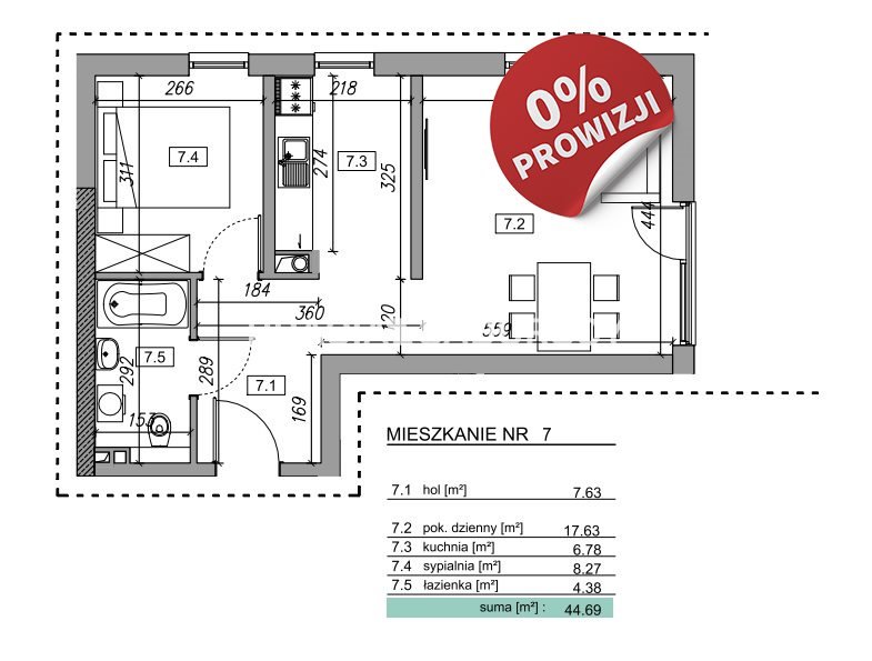 Mieszkanie dwupokojowe na sprzedaż Krzyszkowice, Zawada, Zawada, Słowińska  45m2 Foto 3