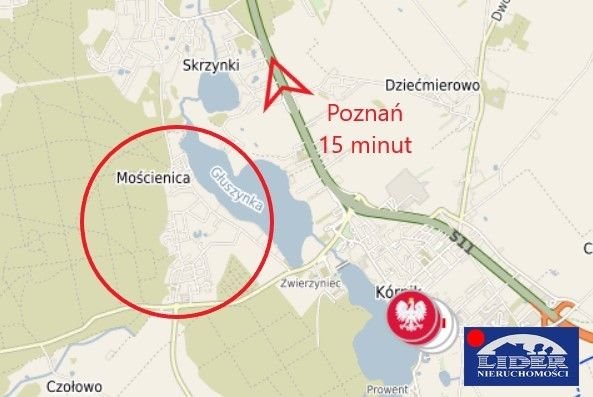 Działka budowlana 1500 m² z mediami i dobrym dojazdem Skrzynki  1 500m2 Foto 1