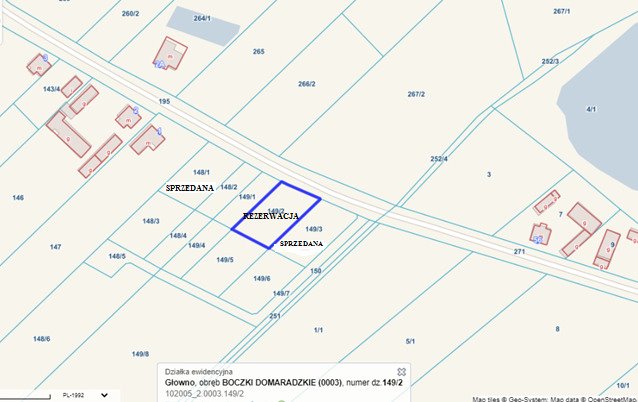 Działka budowlana na sprzedaż Boczki Domaradzkie  1 076m2 Foto 3