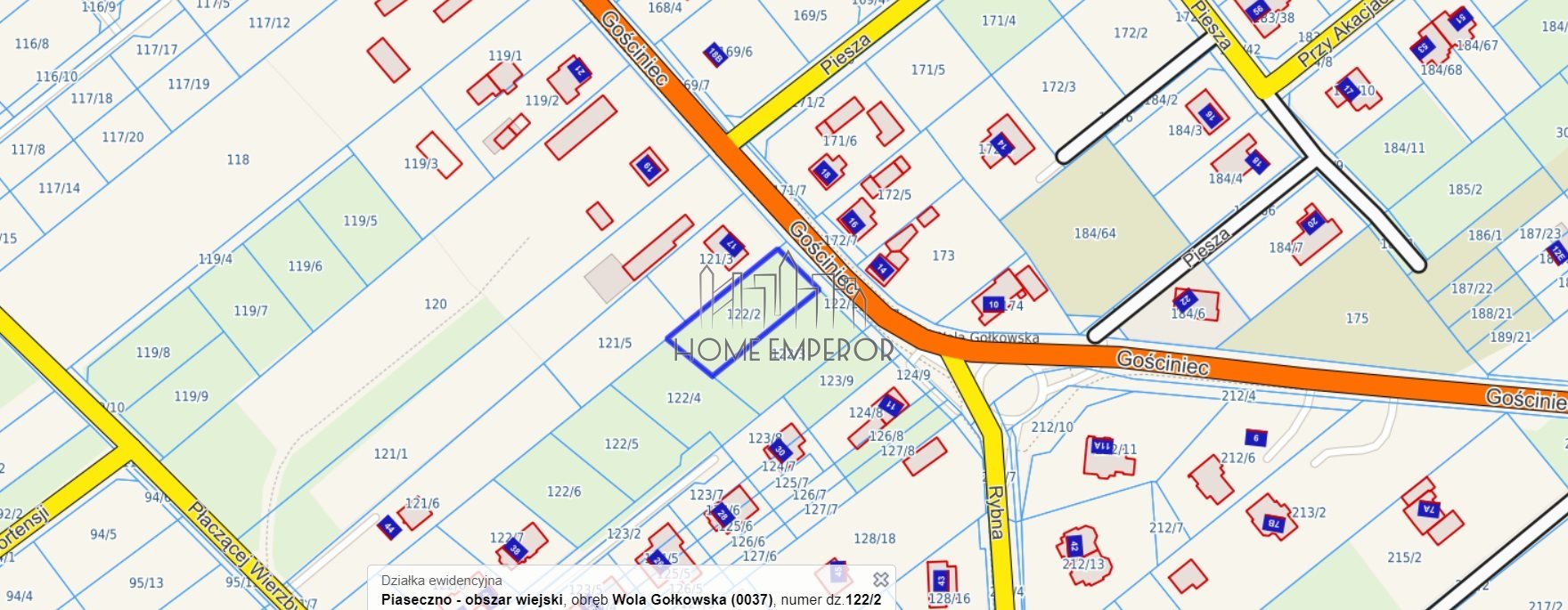 Działka budowlana na sprzedaż Wola Gołkowska, Gościniec  1 000m2 Foto 2