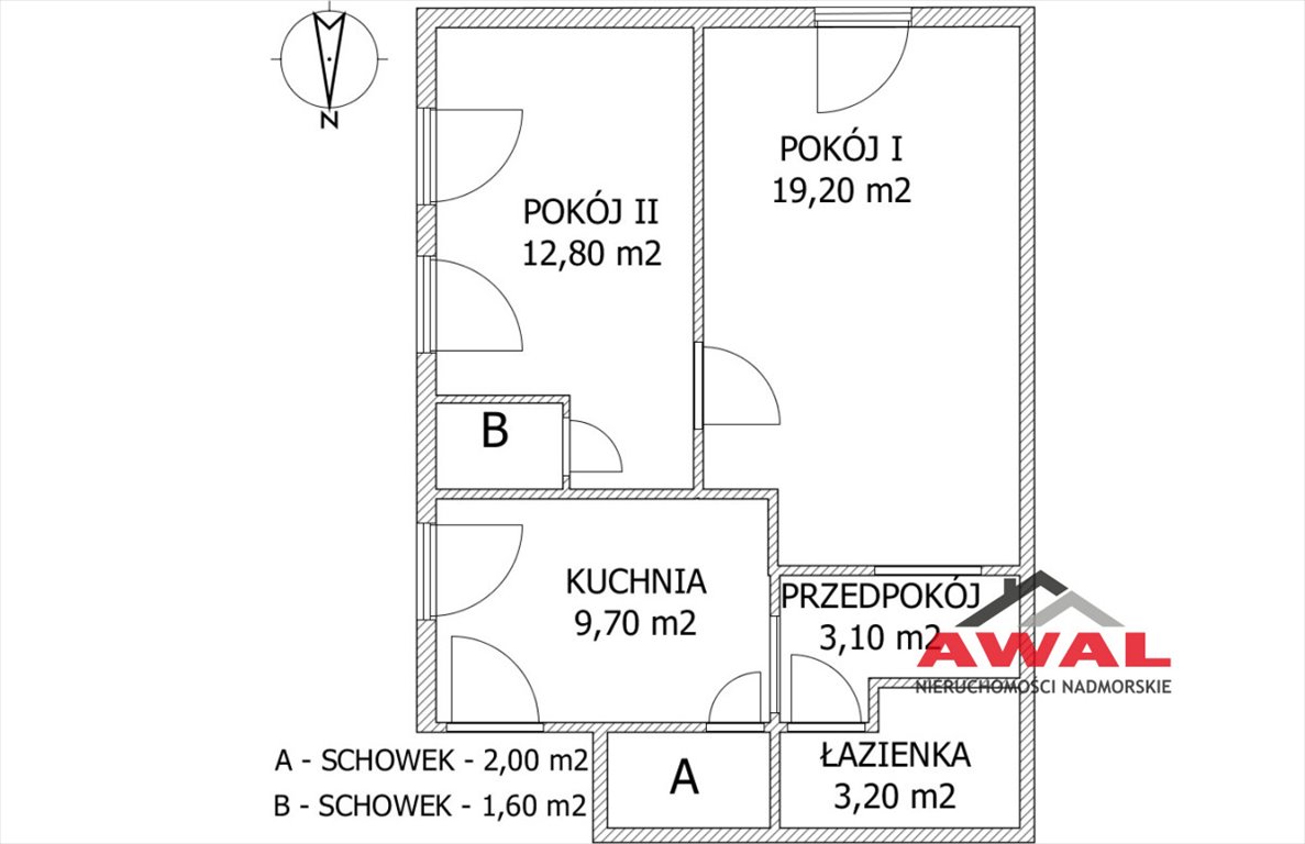 Mieszkanie dwupokojowe na sprzedaż Puck  52m2 Foto 12