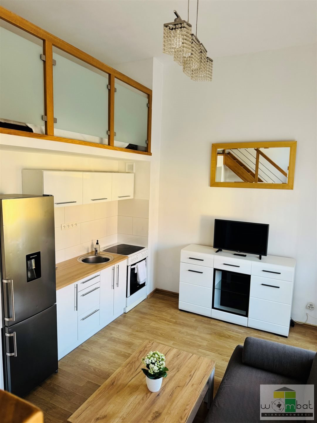 Funkcjonalne 33 m² z antresolą, balkonem i garażem Wrocław  33m2 Foto 1