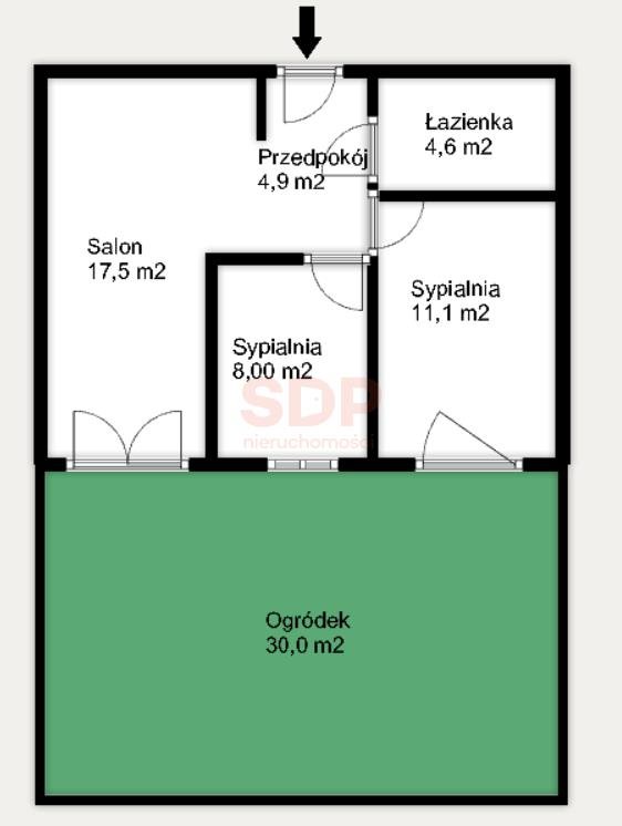 Mieszkanie trzypokojowe na sprzedaż Wrocław, Krzyki, Księże Wielkie, Opolska  45m2 Foto 5