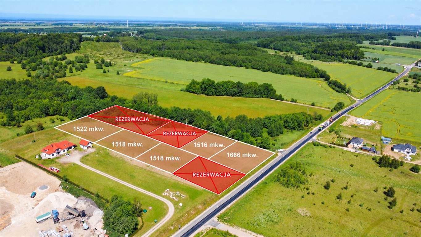 Działka 1522 m² w Karsino (blisko morza i Jarosławca) Karsino  1 522m2 Foto 1