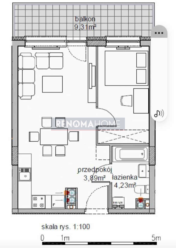 Mieszkanie dwupokojowe na wynajem Wrocław, Kleczków  40m2 Foto 10