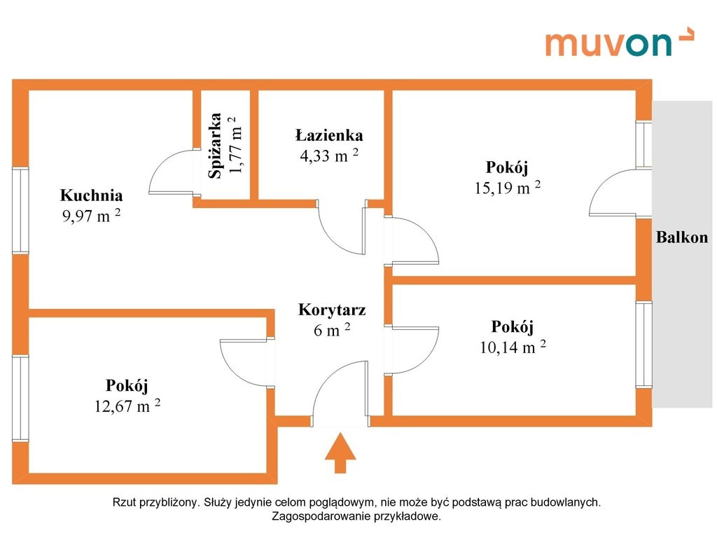 Mieszkanie trzypokojowe na sprzedaż Czarnków, Siedmiogóra  64m2 Foto 3