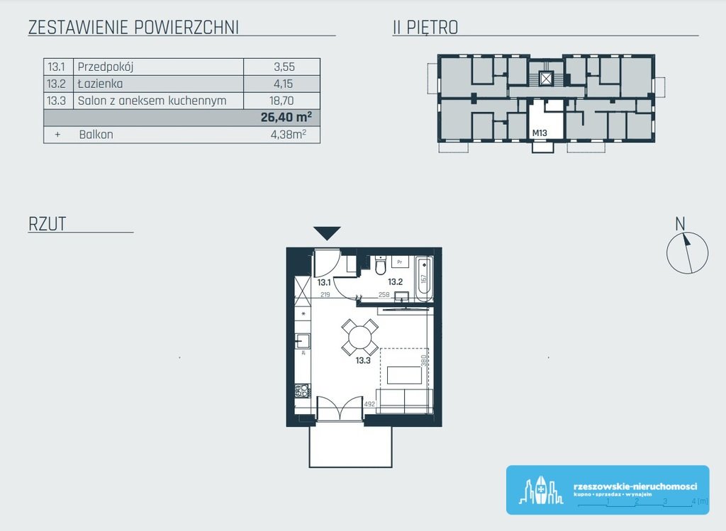 Kawalerka na sprzedaż Rzeszów, al. gen. Władysława Sikorskiego  26m2 Foto 2