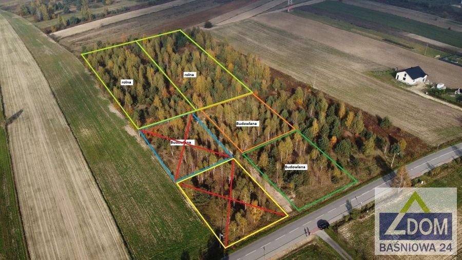 Działki rolne z pełnym uzbrojeniem i lasami w Rokitnie Rokitno  4 757m2 Foto 1