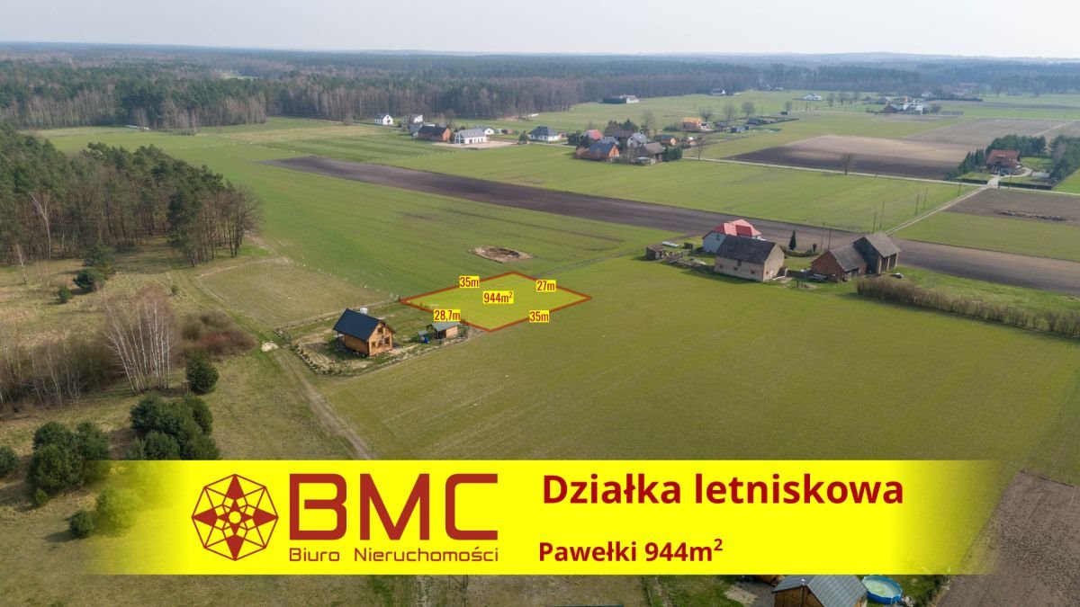 Działka budowlana na sprzedaż Pawełki  944m2 Foto 1