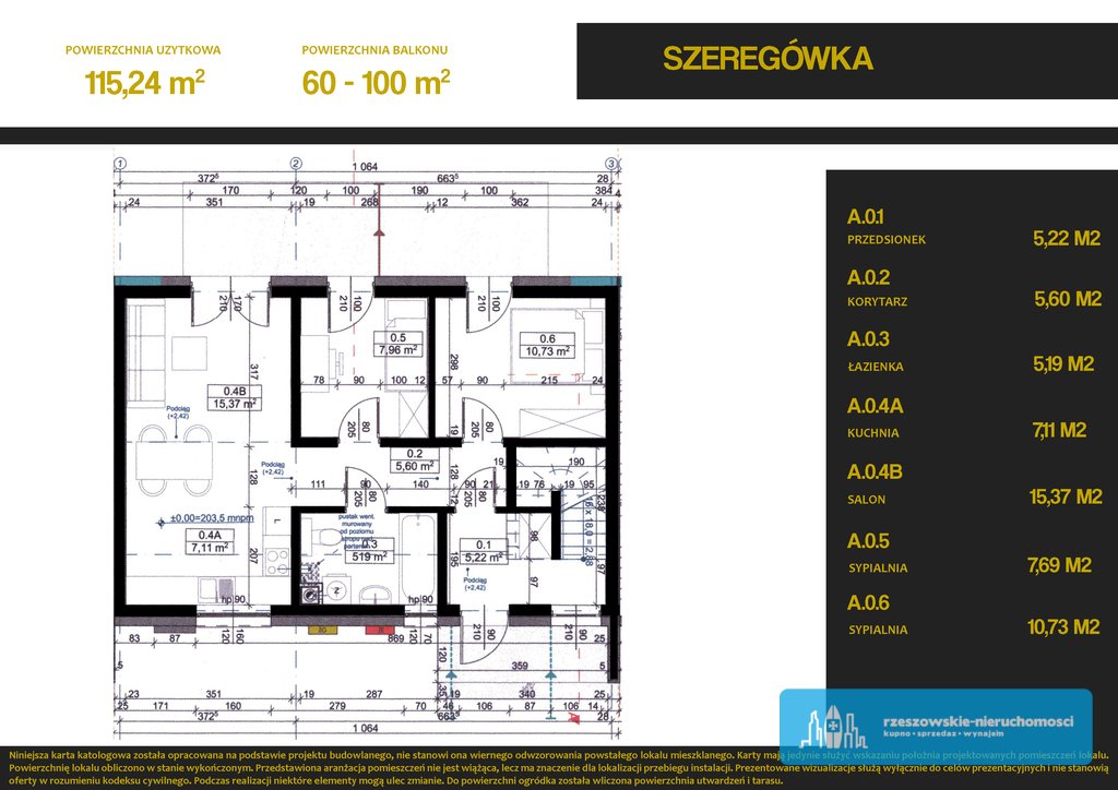 Mieszkanie na sprzedaż Rzeszów, Staromieście, Warszawska  115m2 Foto 2