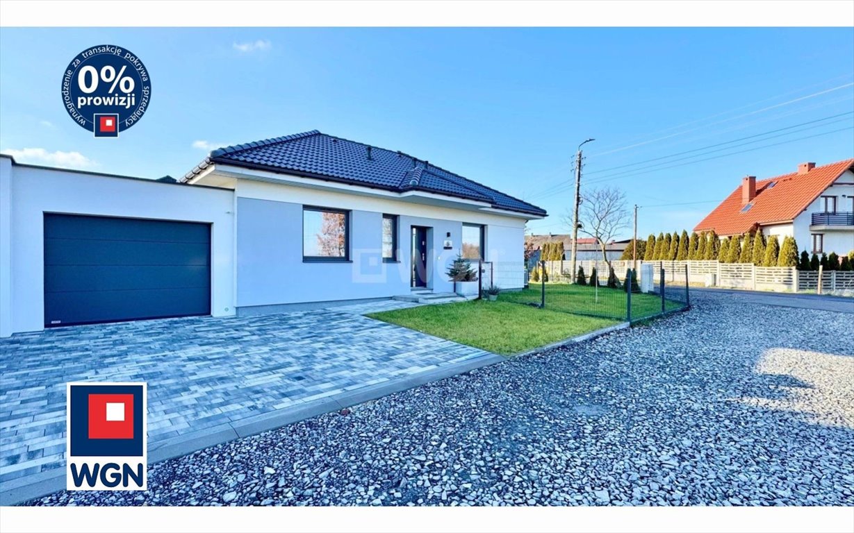 Nowoczesny dom bliźniak 96 m2 z garażem 24 m2, cicha okolica Orzesze, Mościska, Masztowa  96m2 Foto 1