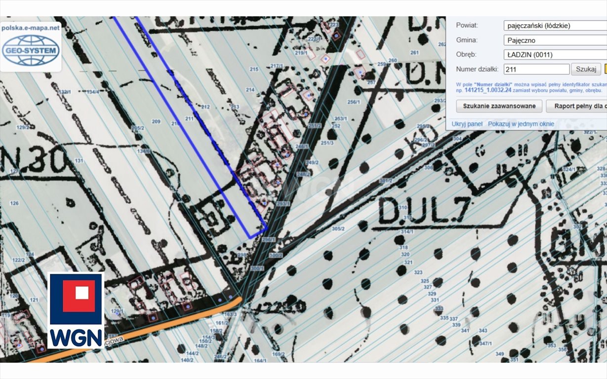 Działka budowlana na sprzedaż Ładzin, 211  2 200m2 Foto 2