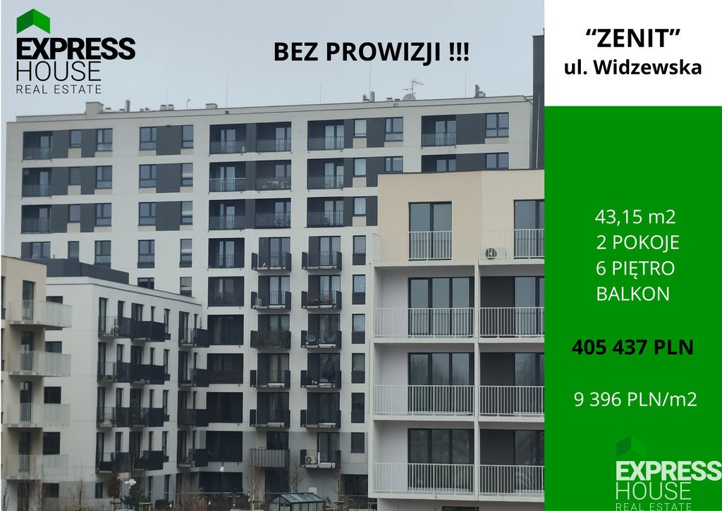 Mieszkanie dwupokojowe na sprzedaż Łódź, Widzew, Widzewska  43m2 Foto 1