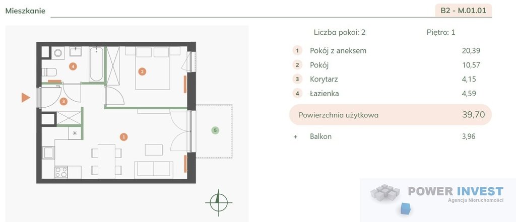 Mieszkanie dwupokojowe na sprzedaż Kraków, Zabłocie, Portowa  38m2 Foto 5