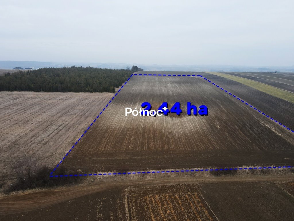 Działka inwestycyjna 2,44 ha z projektem budowlanym (6 domów) Imbramowice  24 440m2 Foto 1