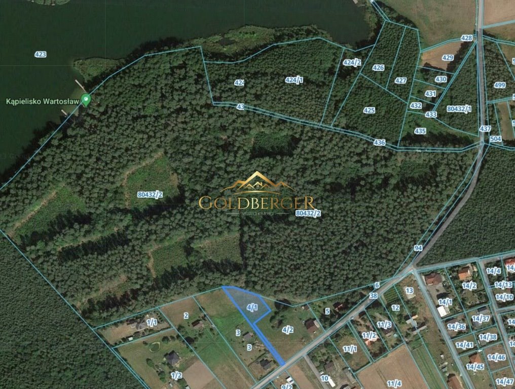 Działka nad jeziorem 1772 m² w Biezdrowo - polecam Biezdrowo, Biezdrowo-Huby  1 772m2 Foto 1