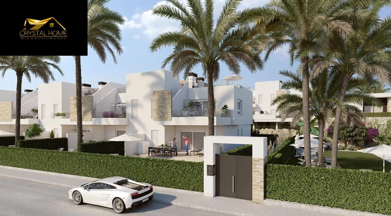 Nowoczesne apartamenty z tarasem i ogrodem w La Finca Hiszpania, Algorfa  68m2 Foto 1