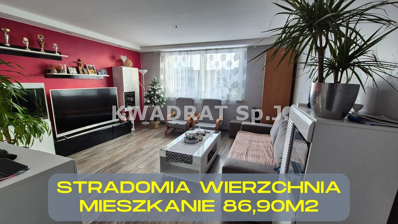 Przestronne 4-pokojowe mieszkanie z balkonem, garażem i ogródkiem Stradomia Wierzchnia  87m2 Foto 1