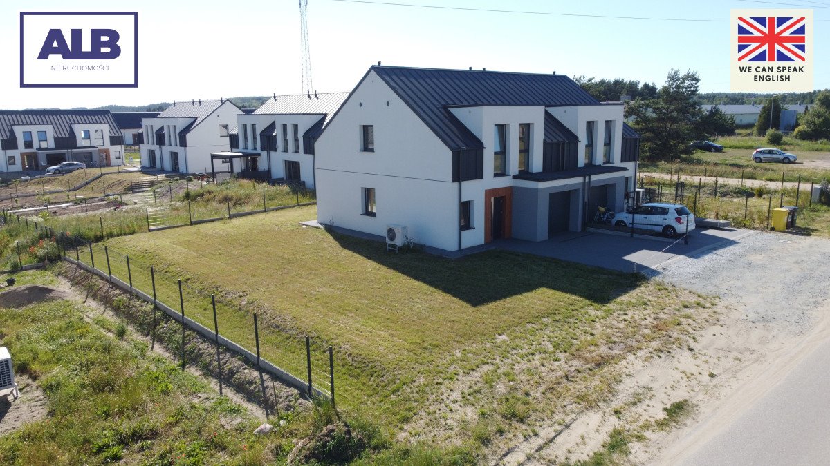 Przestronny bliźniak z dużym tarasem i ogródkiem, energooszczędny Kiełpino  124m2 Foto 1