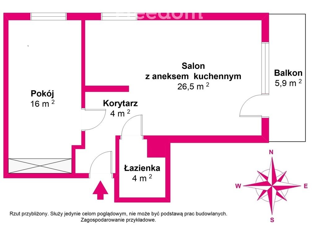 Mieszkanie trzypokojowe na sprzedaż Kołobrzeg, Helsińska  51m2 Foto 15
